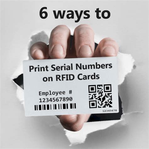 printing serial numbers on rfid